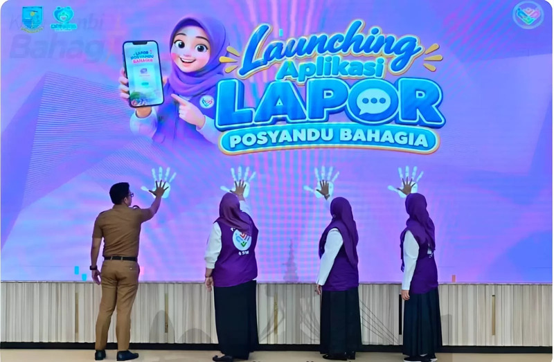 Launching aplikasi Lapor Posyandu Bahagia Pemerintah Kota Jambi